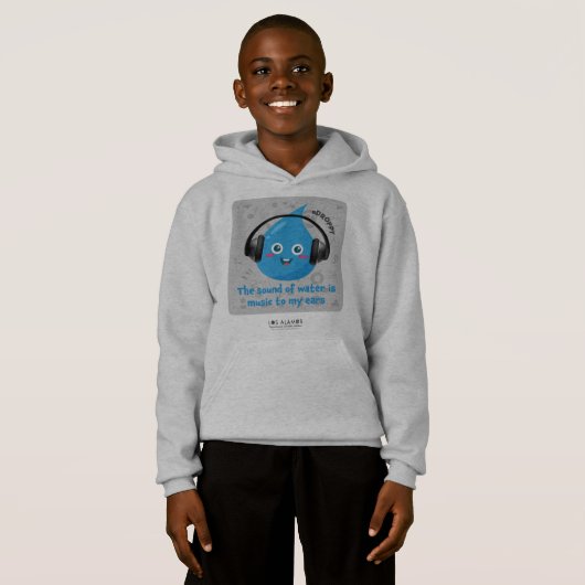 Geluid van waterhoodie (Voorkant volledig)