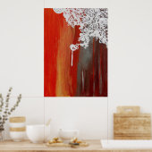 "Geluid wordt langzaam op de zonsopgang gemaakt" P Poster (Keuken)