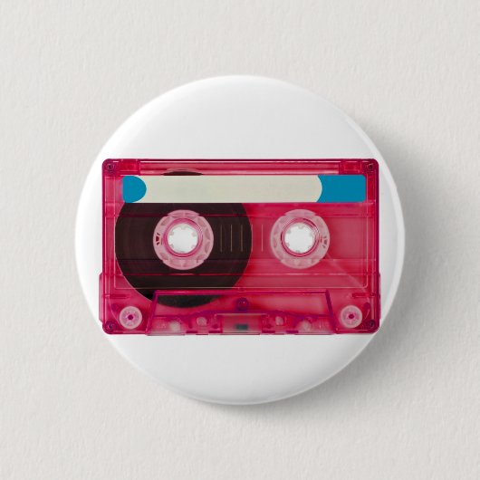 geluidcompacte cassette ronde button 5,7 cm (Voorkant)