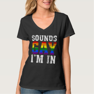 geluiden die ik heb met regenboogvlag t-shirt