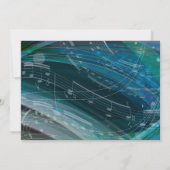 GELUIDEN VAN DE PIANO Bat Bar Mitzvah Uitnodiging (Achterkant)