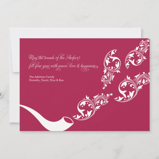 Geluiden van de Shofar Flat Kaart (Voorkant)