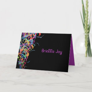 GELUIDEN VAN DE TORAH Bat Bar Mitswa Dank u kaart