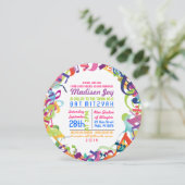 GELUIDEN VAN DE TORAH Bat Bar Mitswa Uitnodiging (Staand voorkant)