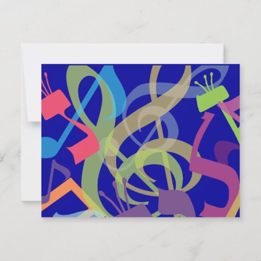 GELUIDEN VAN DE TORAH Bat Bar Mitzvah Reply Kaart (Achterkant)