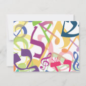 GELUIDEN VAN DE TORAH Bat Bar Mitzvah sparen de Da Save The Date (Achterkant)