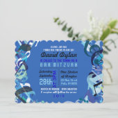 GELUIDEN VAN DE TORAH Bat Bar Mitzvah-uitnodiging Kaart (Staand voorkant)