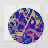 GELUIDEN VAN DE TORAH Bat Bar Mitzvah-uitnodiging Kaart (Achterkant)