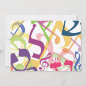 GELUIDEN VAN DE TORAH Bat Bar Mitzvah-uitnodiging Kaart (Achterkant)