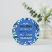 GELUIDEN VAN DE TORAH Bat Bar Mitzvah-uitnodiging Kaart (Staand voorkant)