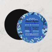 GELUIDEN VAN DE TORAH Bat Bar Mitzvah-uitnodiging Kaart (Voorkant / Achterkant)