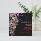 GELUIDEN VAN DE TORAH Bat Bar Mitzvah-uitnodiging Kaart (Staand voorkant)