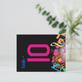 GELUIDEN VAN DE TORAH FLORAL Table Seating Card Briefkaart (Staand voorkant)