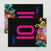 GELUIDEN VAN DE TORAH FLORAL Table Seating Card Briefkaart (Voorkant / Achterkant)