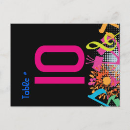 GELUIDEN VAN DE TORAH FLORAL Table Seating Card Briefkaart