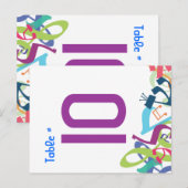 GELUIDEN VAN DE TORAH Tafelnummerkaart Briefkaart (Voorkant / Achterkant)