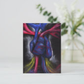 Geluiden van een Blue Heart Original Art Briefkaar Briefkaart (Staand voorkant)