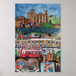 Geluiden van het Londense Poster