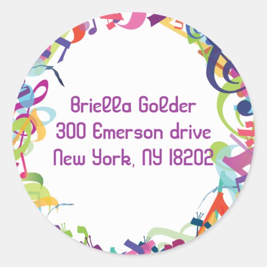 GELUIDEN VAN HET REPLY RETURN stickers labels (Voorkant)