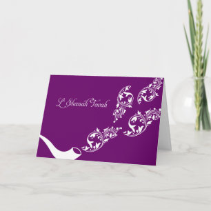 Geluiden van het Wenskaart Shofar Rosh Hashanah Feestdagen Kaart