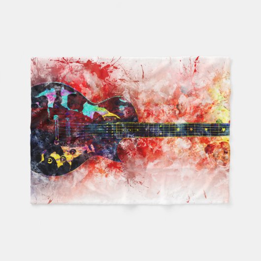 Geluiden van muziek. fleece deken (Voorkant (Horizontaal))