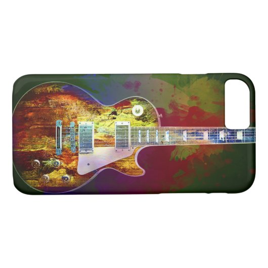 Geluiden van muziek. Kleurstofgitaar Case-Mate iPhone Case (Achterkant (Horizontaal))
