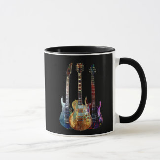 Geluiden van muziek. Kleurstofgitaar Mok