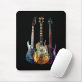 Geluiden van muziek. Kleurstofgitaar Muismat (Met muis)