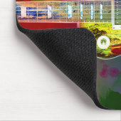 Geluiden van muziek. Kleurstofgitaar Muismat (Hoek)