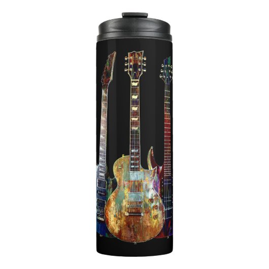 Geluiden van muziek. Kleurstofgitaar Thermosbeker (Voorkant)