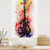 Geluiden van muziek. poster (Keuken)