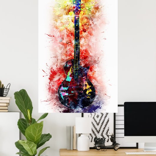 Geluiden van muziek. poster (Thuiskantoor)