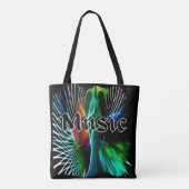 Geluiden van muziek tote bag (Achterkant)