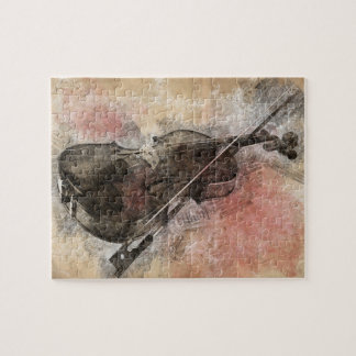 Geluiden van muziek. Violin Legpuzzel