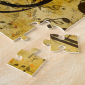 Geluiden van muziek. Violin Legpuzzel (Zijkant)