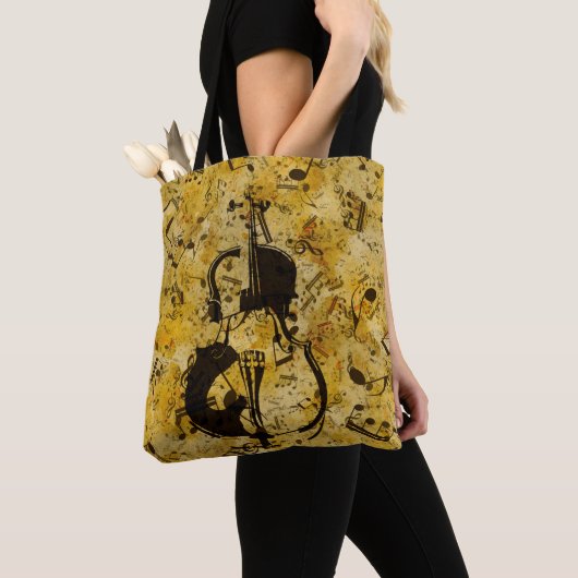 Geluiden van muziek. Violin Tote Bag (Dichtbij)