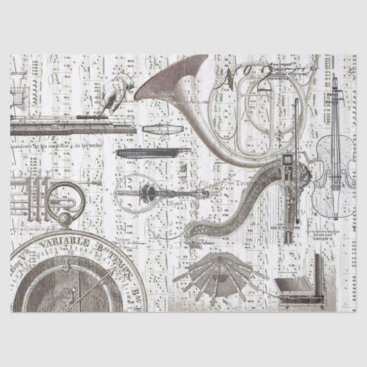 Geluiden van muziekweefselpapier tissuepapier (Voorkant)