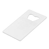 Geluiden verzonnen creditkaart flessenopener (Achterkant Gekanteld)