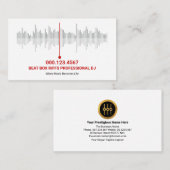 Geluidgolffrequentie Audio-ingenieur Dejay Visitekaartje (Voorkant / Achterkant)