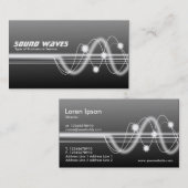 Geluidgolven - Grijze grijsschelp Visitekaartje (Voorkant / Achterkant)