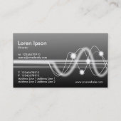 Geluidgolven - Grijze grijsschelp Visitekaartje (Achterkant)