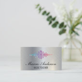 Geluids-Equalizer voor Muziek Visitekaartje (Staand voorkant)