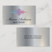 Geluids-Equalizer voor Muziek Visitekaartje (Voorkant / Achterkant)