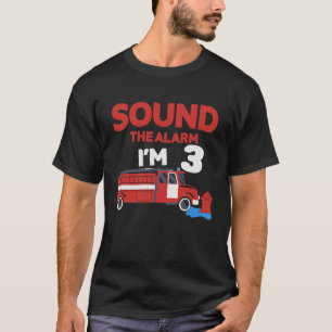 Geluidsalarm Ik ben 3 Kinderen 3 Vrachtwagen T-shirt