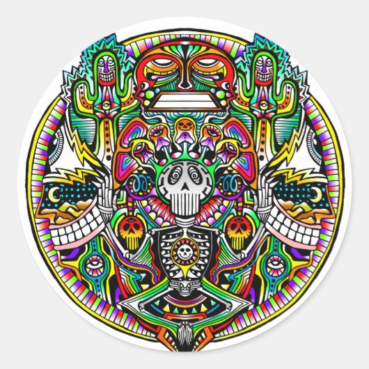 Geluidsbeleving Ronde Sticker (Voorkant)