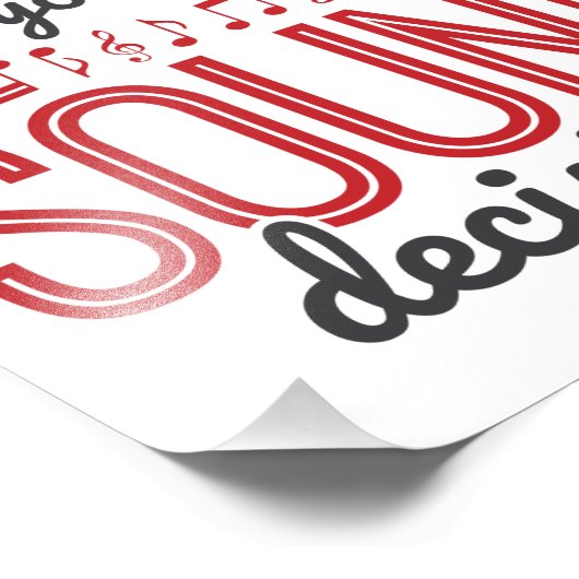 Geluidsbeslissingen voor muziekdocenten foto afdruk (Hoek)