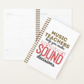 Geluidsbeslissingen voor muziekdocenten planner (Display)