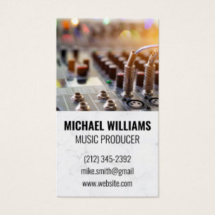 Geluidsboard Mixer   Tech Visitekaartje