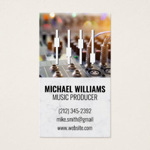 Geluidsboardmixer   Techniek   Producent Visitekaartje