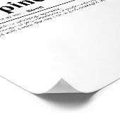 Geluidsdefinitie | Inspirerend prijsopgave Poster (Hoek)